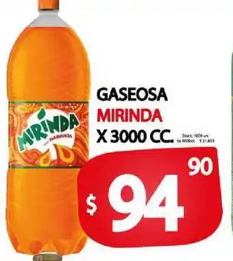 Supermercados Mariano Max Mirinda Gaseosa x 3000cc oferta