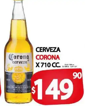 Supermercados Mariano Max Corona Cerveza x 710cc oferta