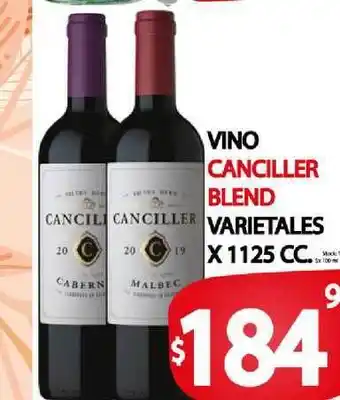 Supermercados Mariano Max Canciller Blend Vino Varietales x 1125cc oferta