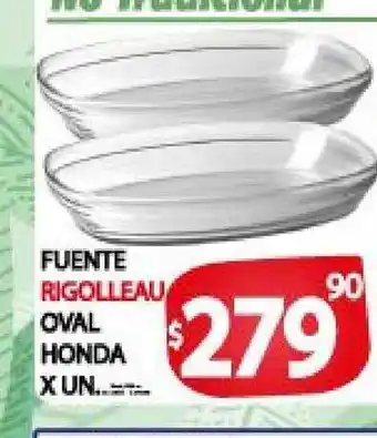 Supermercados Mariano Max Rigolleau Fuente Oval Honda x un. oferta