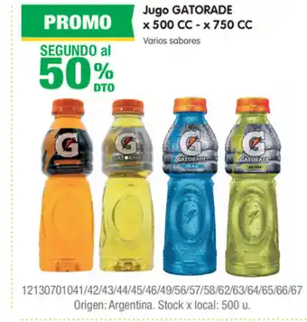 Jumbo Gatorade Jugo x 500cc - x 750cc oferta