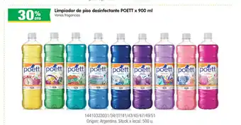 Jumbo Poett Limpiador de Piso desinfectante x 900ml oferta