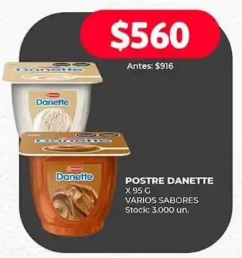 Supermercados Tadicor POSTRE DANETTE X 95 G VARIOS SABORES oferta