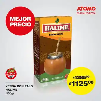 Atomo Conviene YERBA CON PALO HALIME (500G) oferta