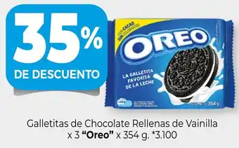 La Anonima Oreo Galletitas de Chocolate Rellenas de Vainilla x 354g oferta