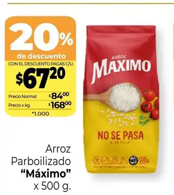 La Anonima Máximo Arroz Parboilizado x 500g. oferta