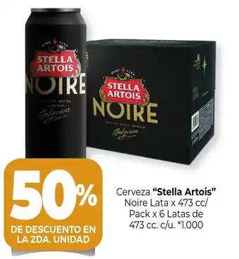 La Anonima Stella Artois Cerveza Noire Lata x 473 cc/Pack x 6 Latas de 473 cc. c/u. oferta