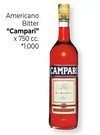 La Anonima Campari Americano Bitter x 750 cc. oferta