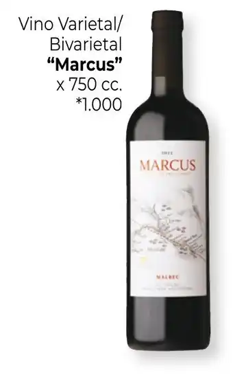 La Anonima Marcus Vino Varietal/ Bivarietal x 750 cc. oferta