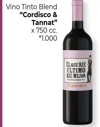 La Anonima Cordisco & Tannat Vino Tinto Blend x750 cc. oferta