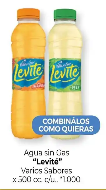 La Anonima Levitè Agua sin Gas Varios Sabores x 550 cc. c/u. oferta