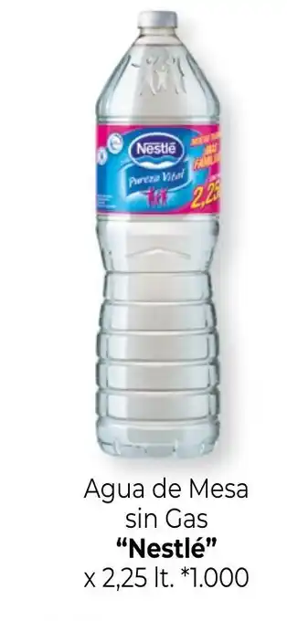 La Anonima Nestlè Agua de Mesa sin Gas x 2,25 lt. oferta