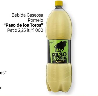 La Anonima Paso de los Toros Bebida Gaseosa Pomelo Pet x 2,25 lt. oferta