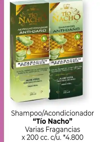 La Anonima Tío Nacho Shampoo/ Acondicionador Varias Fragancias x 200 cc. c/u. oferta
