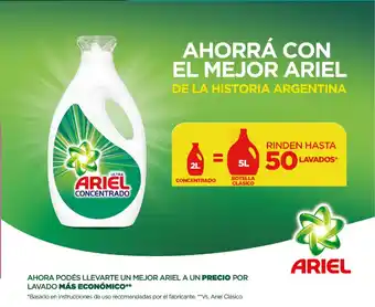 La Anonima Ariel Concentrado Ahorrá Con El Mejor Ariel De La Historia Argentina oferta