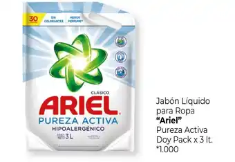 La Anonima Ariel Jabón Líquido para Ropa Pureza Activa Doy Pack x 3 lt. oferta