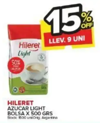 Carrefour Maxi HILERET AZUCAR LIGHT BOLSA X 500 GRS oferta