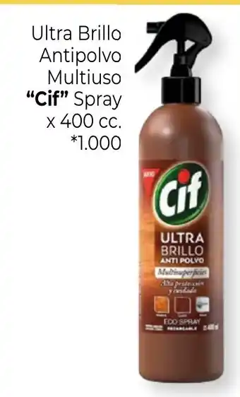 La Anonima Cif Ultra Brillo Antipolvo Mutiuso x 400 cc. oferta