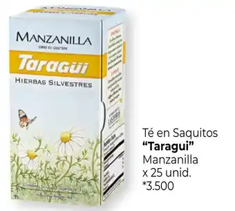 La Anonima Taragui Tè en Saquitos Manzanilla x 25 unid. oferta