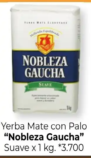 La Anonima Nobleza Gaucha Yerba Mate con Palo Suave x 1kg. oferta