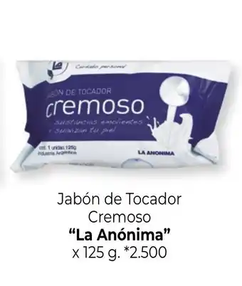 La Anónima Jabón de Tocador Cremoso x 125 g.
