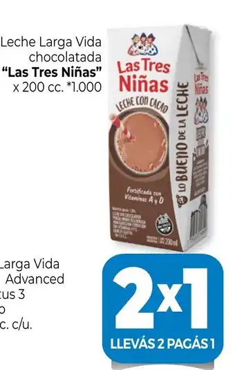 La Anonima Las Tres Niñas Leche Larga Vida chocolatada x 200 cc. oferta