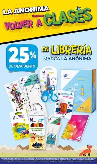 La Anonima Volver a Clases La Anonima En Libreria Marca La Anónima oferta