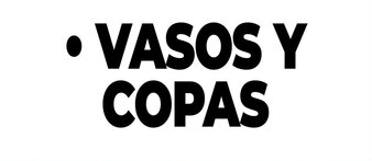 Vasos y Copas