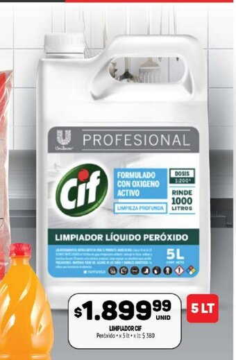 Makro Cif Limpiador Peróxido x 5lt oferta