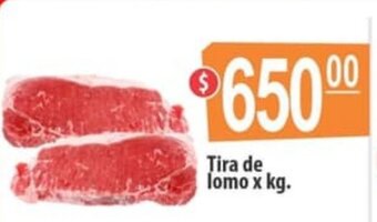 Autoservicio Capo Tira de lomo x kg oferta