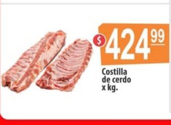 Autoservicio Capo Costilla de cerdo x kg oferta