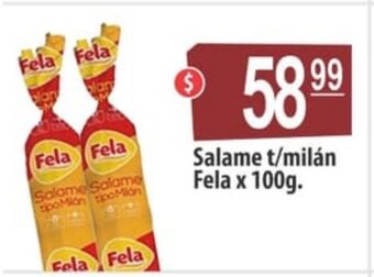 Autoservicio Capo Salame t/milán Fela x 100g oferta