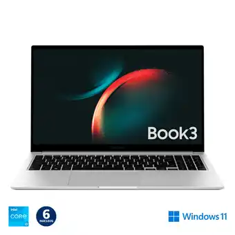 Frávega Notebook Samsung 15.6 Intel Core i3 6 Núcleos 256GB 8GB Galaxy Book3 NP750XFG-KB3A Silver oferta