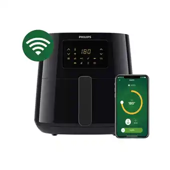 Frávega Freidora de Aire Airfryer XL Philips Conectado HD9280/90 Negro oferta