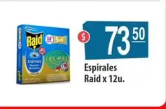 Autoservicio Capo Raid Espirales x 12 u. oferta