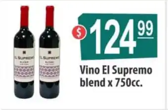 Autoservicio Capo Vino El Supremo blend x 750cc oferta