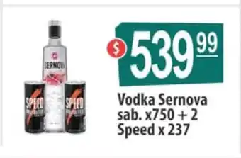 Vodka Sernova sab. x 750 + 2 Speed x 237