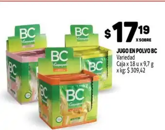 Makro BC Jugo En Polvo Variedad Caja x 18 u x 9,7 g oferta