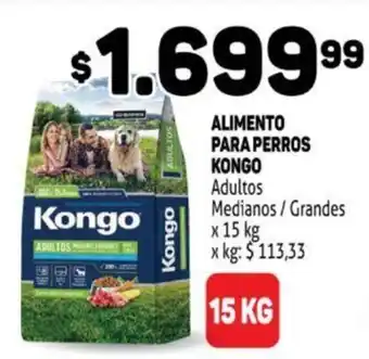 Makro Kongo Alimento Para Perros Adultos Medianos / Grandes x 15 kg oferta