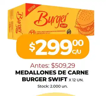 Super MAMI Medallones De Carne Burger Swift x 12 un. oferta