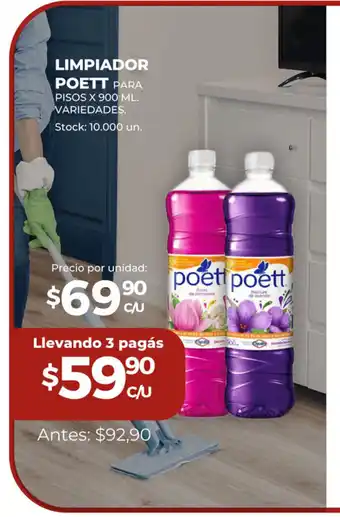 Super MAMI Limpiador Poett Para Pisos x 900 ml Variedades oferta
