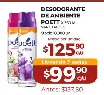 Super MAMI Poett Desodorante De Ambiente x 360 ml Variedades oferta