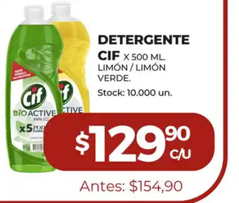 Super MAMI CIF Detergente x 500ml Limón / Limón Verde oferta