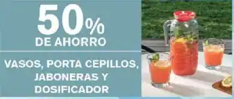 Supermercados Vea Vasos, Porta Cepillos, Jaboneras Y Dosificador oferta