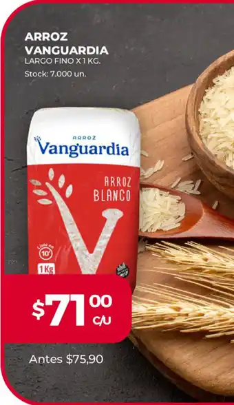 Supermercados Tadicor Arroz Vanguardia Largo Fino x 1 kg oferta