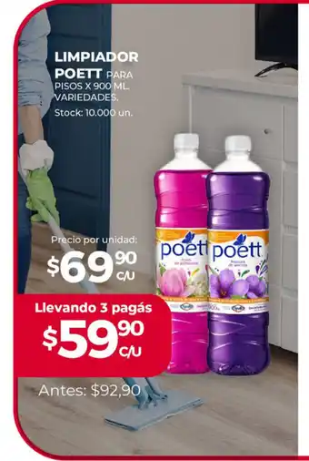 Supermercados Tadicor Poett Limp. Para Pisos x 900 ml oferta