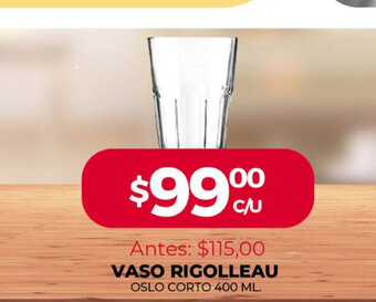 Supermercados Tadicor Vaso Rigolleau 400ml oferta