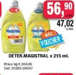 Maxiconsumo Magistral Deter x 215ml oferta