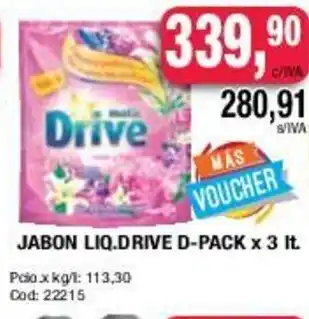 Maxiconsumo Drive Jabon Liq. D-Pack x 3lt oferta