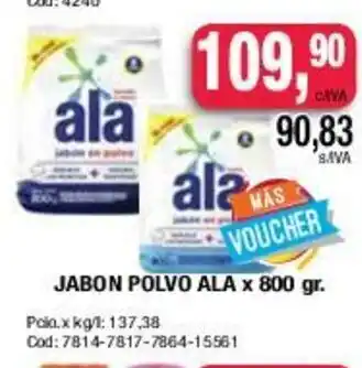 Maxiconsumo Ala Jabon Polvo x 800gr oferta